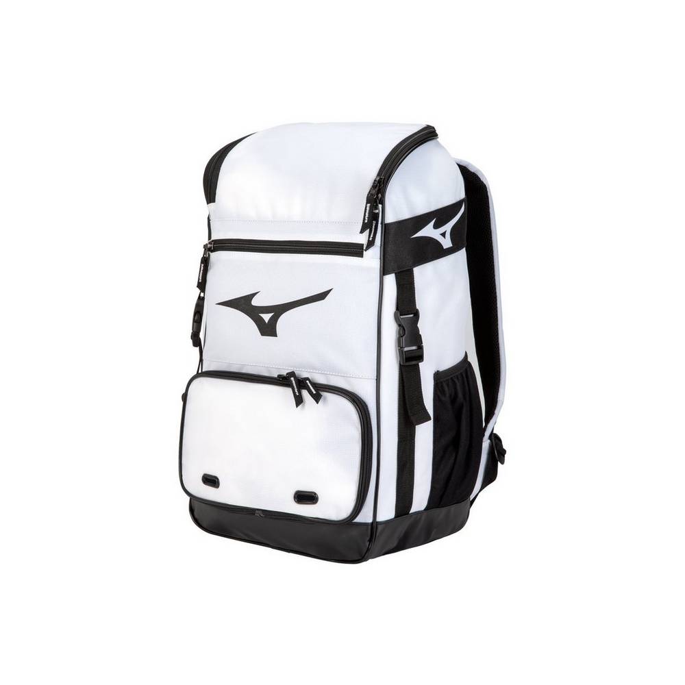 Mochila Mizuno Baseball Organizer 21 - Homem - Branco - SBRLW8675